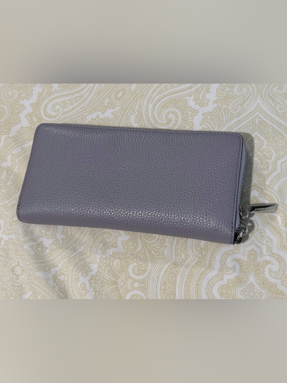 Michael Kors Large Pebbled Leather Continental Wallet in Lilac - Picture 2 of 6